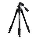 【中古】Fotopro 三脚 S3 ブラック 4段 中型 3WAY雲台 アルミ製