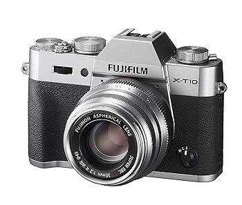 【中古】FUJIFILM ミラーレス一眼 X-T10 レンズキット シルバー X-T10LK35F2-S