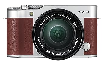 【中古】FUJIFILM ミラーレス一眼 X-A3 レンズキット ブラウン X-A3LK-XC-BW