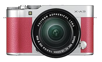 【中古】FUJIFILM ミラーレス一眼 X-A3 レンズキット ピンク X-A3LK-XC-P
