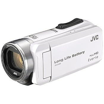 Camcorders - 【中古】Everio エブリオ GZ-F117-W 32GBハイビジョンメモリームービーホワイト