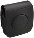 【中古】富士フイルムFUJIFILM SQ10専用カメラケース ハイブリッドインスタントカメラ “instax SQUARE SQ10"専用ケース ブラック レザー 速写ケース 353
