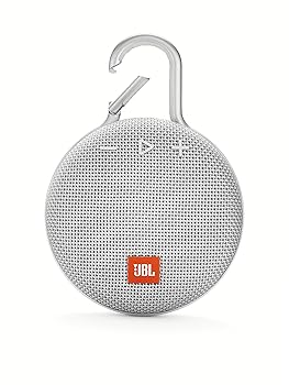 【中古】JBL CLIP3 Bluetoothスピーカー IPX7防水/パッシブラジエーター搭載/ポータブル/カラビナ付 ホワイト JBLCLIP3WHT 国内正規品
