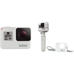 【中古】GoPro HERO7 Blackリミテッドエディションボックス CHDHX-702-FW+ショーティー＋スリーブランヤード＋延長2年 CHDHX-702-FWB ダスクホワイト