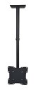 【中古】JAPANNEXT テレビ天吊り金具 14〜50インチ液晶PCモニター TV対応 吊り下げ設置 360°回転 角度調節 ポール調節最長904mm VES...