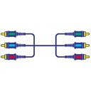 【中古】JVCケンウッド ビクター ピンプラグX3-ピンプラグX3コンポーネントビデオコード 1M VX-D110E