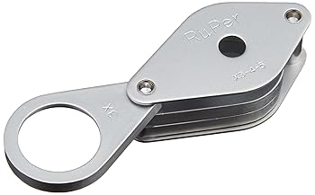 【中古】MIZAR ルーペ 高倍率ルーペ 3倍 4倍 5倍 3枚レンズ シルバー RM-203