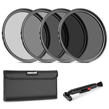 【中古】【39shop】NEEWER★52mm NDレンズフィルターキット: ND2 ND4 ND8 ND16、レ...