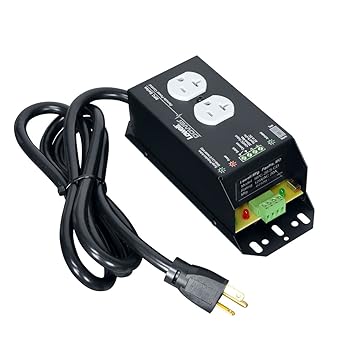 【中古】RPC-20-SCD 20A 低電圧リモートパワーコントロール サージ保護 6フィートコード 1デュプレックスコンセント