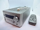 【中古】ONKYO INTEC155 FM/AMチューナーアンプ 24W+24W R-801AS /シルバー