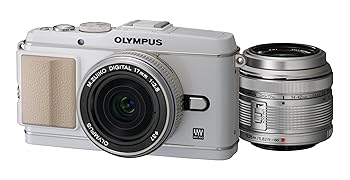 【中古】OLYMPUS ミラーレス一眼 PEN E-P3 ツインレンズキット ホワイト E-P3 TKIT WHT