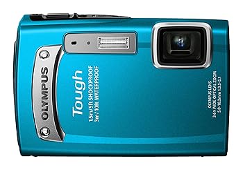【中古】OLYMPUS デジタルカメラ TG-320 1400万画素 3m防水 1.5m耐落下衝撃 ブルー TG-320 BLU