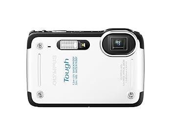 OLYMPUS - 【中古】OLYMPUS デジタルカメラ STYLUS TG-625 ホワイト 1200万画素 裏面照射型CMOS 防水5m 耐落下衝撃1.5m 耐低温-10℃のタフ性能 光学5倍ズーム iHSテ