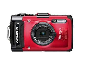【中古】【39shop】Olympus★Stylus Tough TG-2 iHS - Digital camera - compact - 12.0 MP - 4 x optical zoom - underwater up to 45 ft - red（非常に良い）
