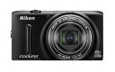 【中古】Nikon デジタルカメラ COOLPIX S9500 光学22倍ズーム Wi-Fi対応 マットブラック S9500BK(2)