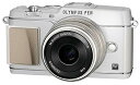 【中古】OLYMPUS ミラーレス一眼 PEN E-P5 17mm F1.8 レンズキットビューファインダー VF-4セット ホワイト E-P5 17mm F1...