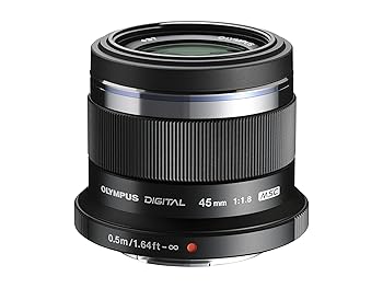 【中古】OM SYSTEM/オリンパス OLYMPUS 単焦点レンズ M.ZUIKO DIGITAL 45mm F1.8 ブラック