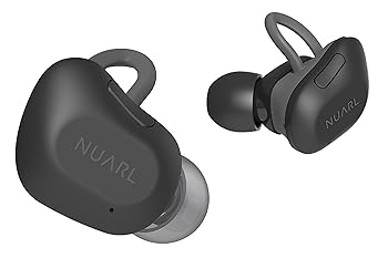 【中古】NUARL Bluetooth5 完全ワイヤレスイヤホン NT01:左右分離型 5時間再生 重さ5g HDSS IPX4耐水 自動再接続 マイク付 マットブラック NT01-MB