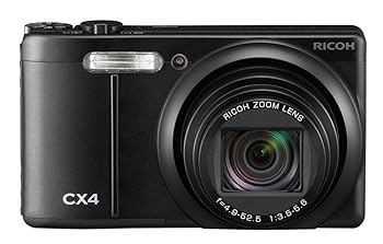 【中古】RICOH デジタルカメラ CX4 ブラック CX4BK 1000万画素裏面照射CMOS 光学10.7倍ズーム 広角28mm..