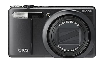 【中古】RICOH ハイブリッドAFシステム搭載 光学10.7倍ズーム CX5 ブラック CX5BK