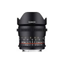 【中古】Rokinon 16 ? 16 mm f / 2.6 ? 22 Prime固定t2.6フルフレームCine Wide Angle Lens for Nikon、ブラックffds16 m-n