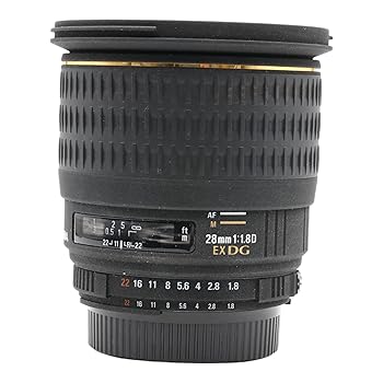【中古】SIGMA 単焦点広角レンズ 28mm F1.8 EX DG ASPHERICAL MACRO ニコン用 フルサイズ対応