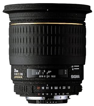 【中古】SIGMA 単焦点広角レンズ 20mm F1.8 EX DG ASPHERICAL RF シグマ用 フルサイズ対応