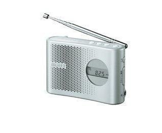 Audio - 【中古】SONY FM/AM PLLシンセサイザーハンディーポータブルラジオ シルバー ICF-M55/S