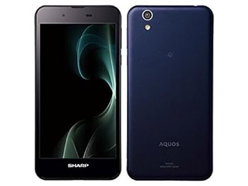 【中古】シャープSHARP SIMフリー AQUOS SH-M04 ネイビー