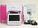 【中古】TWINBIRD ポータブル防水DVDプレーヤーワンセグチューナー搭載 DVD ZABADY ピンク VD-J719P(2)