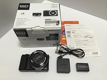 【中古】SONY ミラーレス一眼 NEX-3N パワーズームレンズキット E PZ 16-50mm F3.5-5.6 OSS ブラック NEX-3NL B