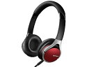 【中古】SONY 密閉型オンイヤーヘッドホン ハイレゾ音源対応 リモコン・マイク付 折りたたみ式 レッド MDR-10RC/R