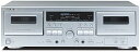 【中古】TEAC ダブルオートリバースカセットデッキ シルバー W-890RMK2-S