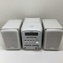 【中古】Victor ビクター JVC UX-QX1-W パールホワイト マイクロコンポーネントMDシステム CD/MD/カセットコンポ本体CA-UXQX1-WとスピーカーSP-UXQX1