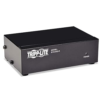 【中古】Tripp Lite 2-Port VGA/SVGA Video Splitter with Signal Booster, High Resolution Video, 350MHz, HD15 M/2xF