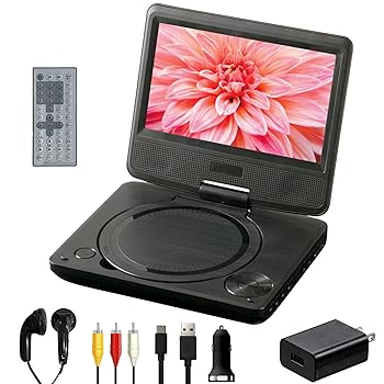 【中古】VERTEX ヴァーテックス7インチ液晶ポータブルDVDプレイヤー CPRM再生可能・SDカード・USB入力端子付 PDVD-V074