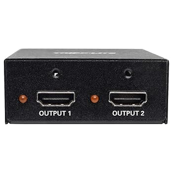 【中古】Tripp Lite 2-Port 4K 3D HDMI Splitter, HDMI 2.0, HDCP 2.2, Ultra HD 4K x 2K Audio/Video, 3840 x 2160 @ 60 Hz, TAA - Video/audio splitte