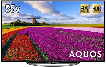 【中古】シャープ 55V型 液晶 テレビ AQUOS LC-55U45 4K HDR対応 低反射パネル搭載 2017年モデル