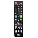 【中古】エレコム テレビリモコン SHARP シャープ アクオス用 設定不要ですぐに使えるかんたんリモコン ブラック ERC-TV01BK-SH(2)