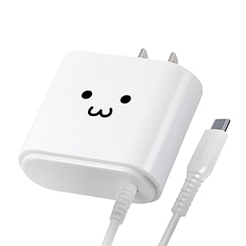 【中古】エレコムELECOM AC充電器/Type-Cケーブル一体型/2.4A出力/2.5m/ホワイトフェイス 【中古】エレコムELECOM AC充電器/Type-Cケーブル一体型/2.4A出力/2.5m/ホワイトフェイス