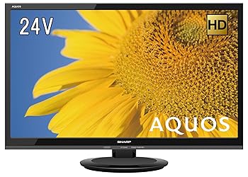 【中古】シャープ 24V型 液晶 テレビ AQUOS 2T-C24ADB ハイビジョン 外付HDD対応裏番組録画 ブラック 2018年モデル