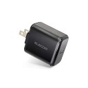 【中古】エレコム USB コンセント 充電器 18W USB PD対応 Type-C×1 折畳式プラグ PSE適合 ブラック MPA-ACCP02BK