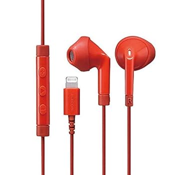 【中古】EHP-LF10IMARDレッド ステレオヘッドホン Lighting 13.6mmドライバ マ