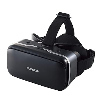 【中古】エレコム VRゴーグル VRヘッドセット DMMで使えるポイント付 スターターセット ピント調節 目幅調節 ブラック VRG-D02PBK