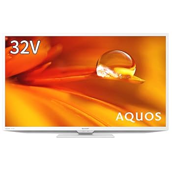 【中古】シャープ 32V型 液晶 テレビ AQUOS 2T-C32DE-W ハイビジョン 外付けHDD裏番組録画対応 2021年モデル ホワイト