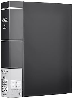 【中古】ナカバヤシ アルバム フォトグラフィリア KG判 200枚 2段 ブラック PHKG-1020-D