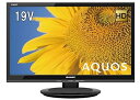 【中古】シャープ 液晶 テレビ ハイビジョン 外付HDD対応裏番組録画 AQUOS ブラック 19V型 2T-C19ADB