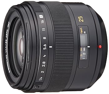 【中古】パナソニック 単焦点レンズ フォーサーズ用 ライカ D SUMMILUX 25mm/F1.4 ASPH. L-X025