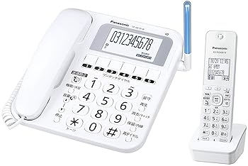 【中古】パナソニック コードレス電話機子機1台 ホワイト