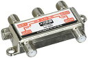 【中古】変換名人 アンテナ4分配器 地デジUHF/VHF/BS/CS/CS110°対応 全端子電流通過・Fプラグ VUBC-14